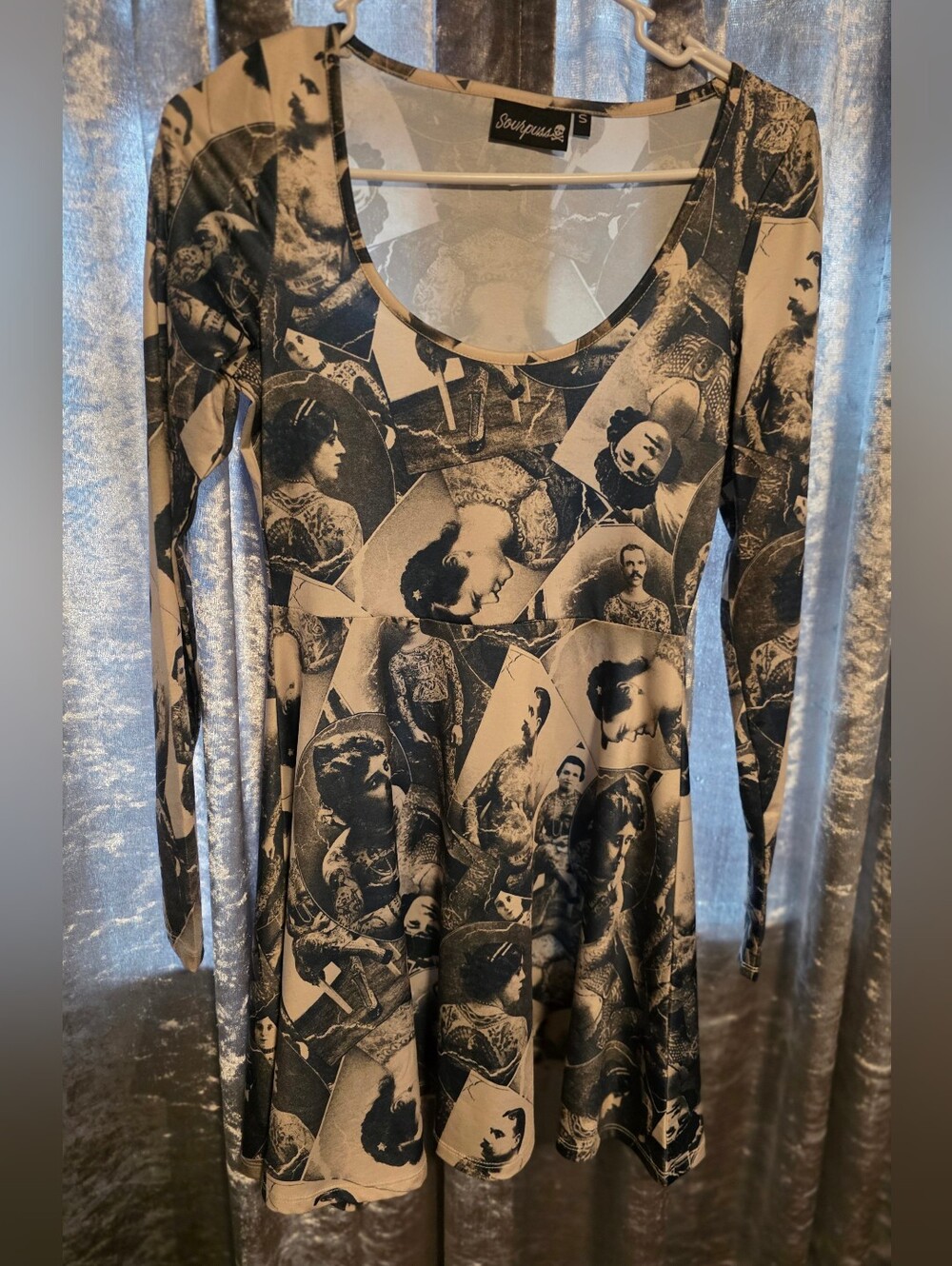 Rare Sourpuss Tattoo Skater Dress Size Small